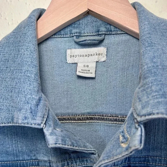 Peyton & Parker Rockand Roll Size 8 Kids Children’s Denim Jean Jacket Party Coat - Picture 5 of 9